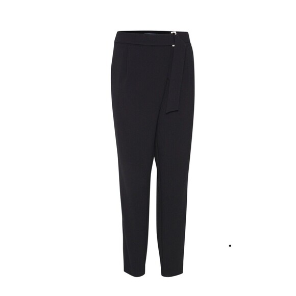 B.Young women's Work Pants Cross Over Black Size 36 $115 - Picture 3 of 5